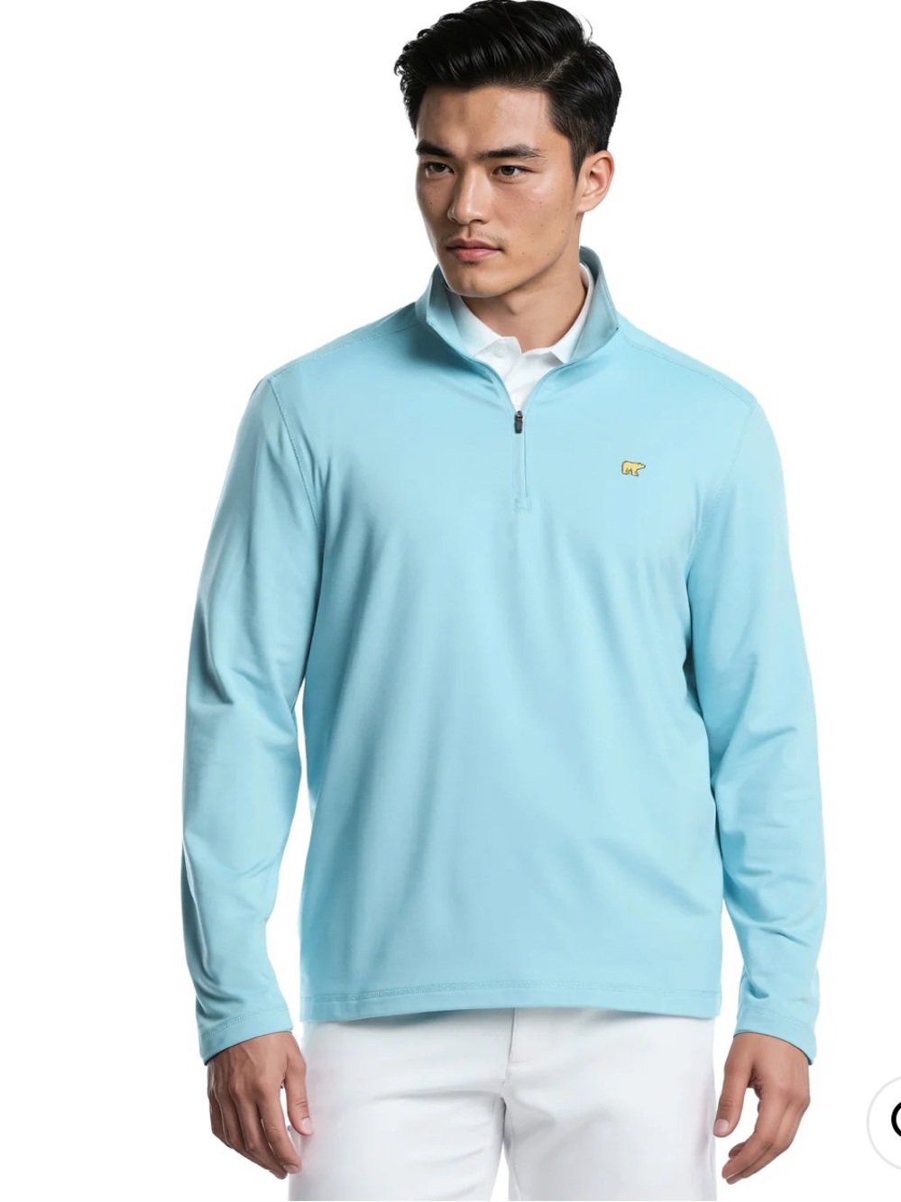 NWTLight Blue Lightweight Quarter-Zip Shirt Jacket - Unbranded Size M